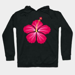 Pink Hibiscus Flower Hoodie